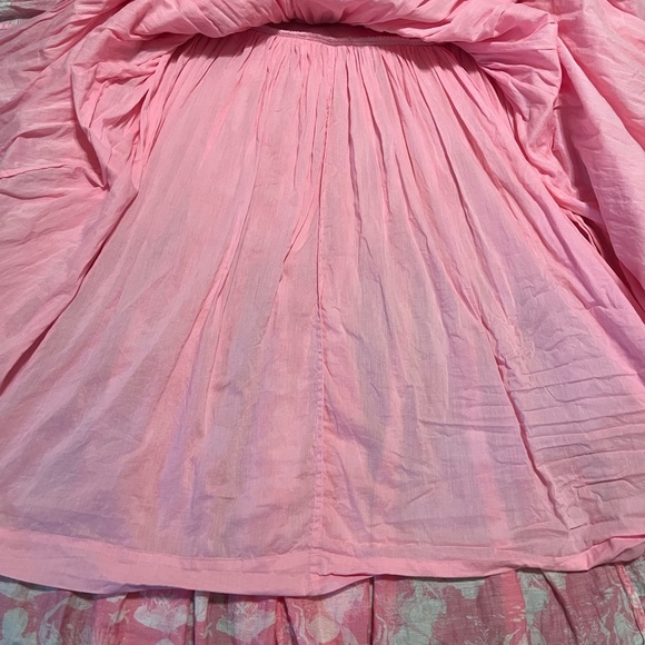 LoveShackFancy Vibrant Pink Floral Maxi Skirt - Picture 5 of 15